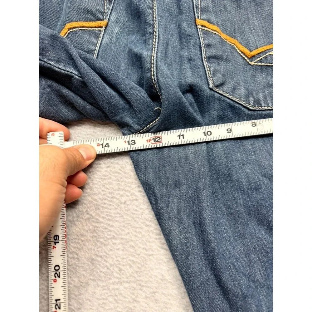 Ecko Unltd Mens Blue Denim Jeans Straight Relaxed Fit Streetwear Size 34x31